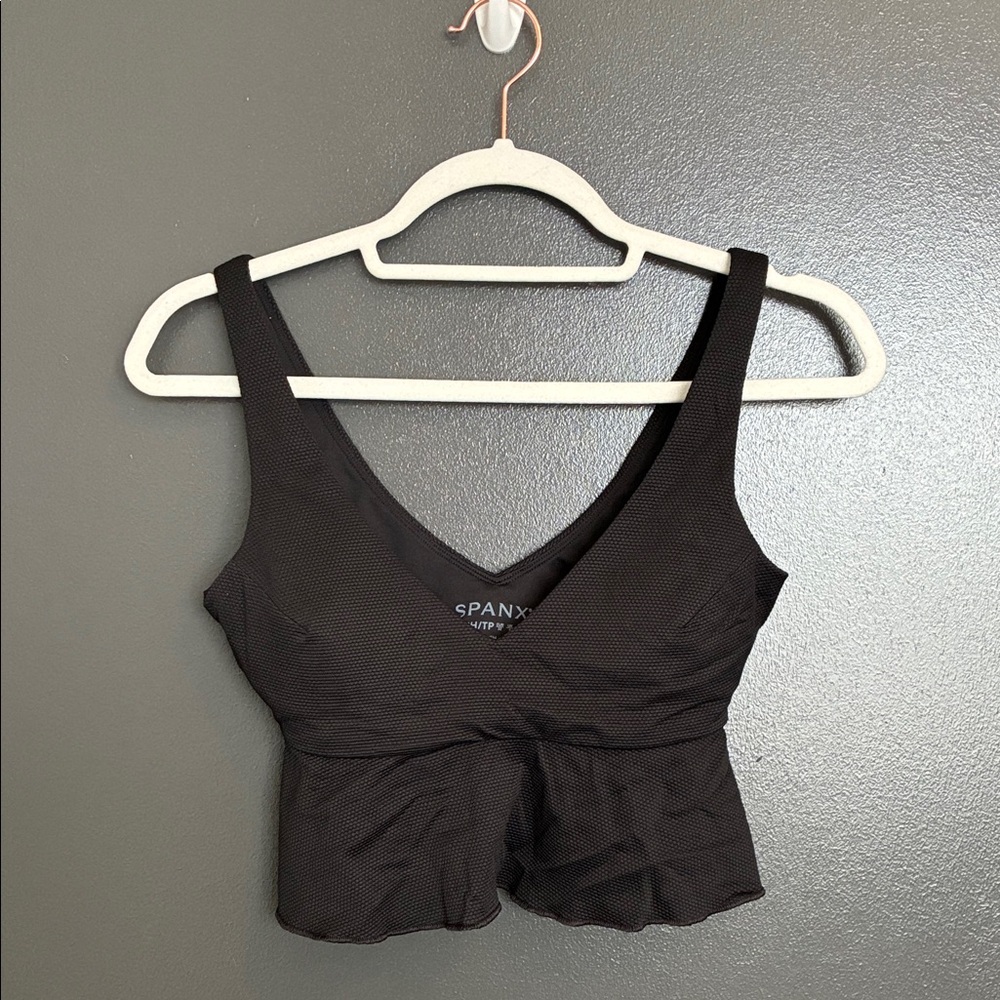 Spanx Swim Black Bathing Suit Top Sz XS